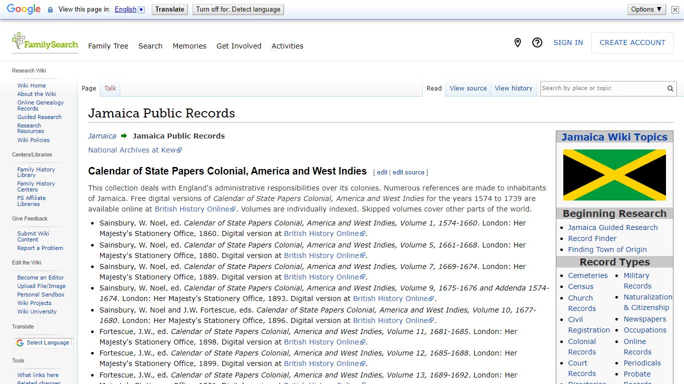 Jamaica Public Records • FamilySearch